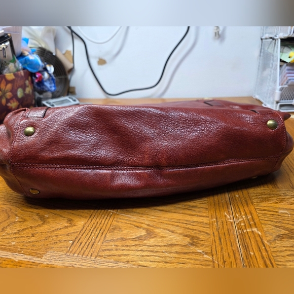 Coach Dylan Limited Edition Cracked Leather Brick Red Tote #14633 - Picture 5 of 16